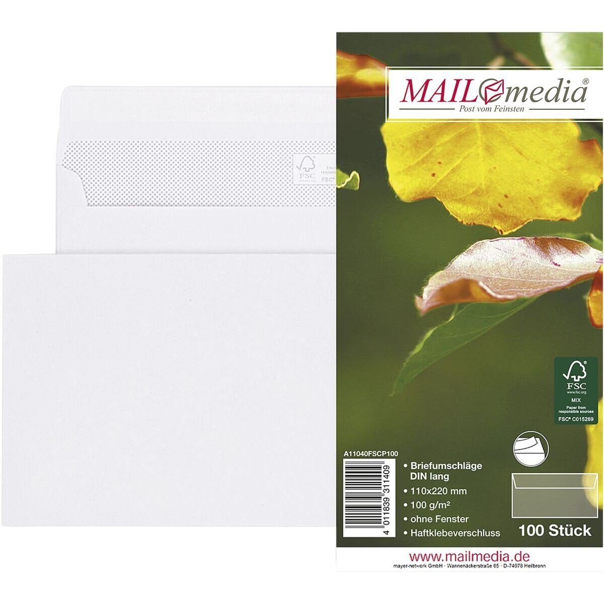 ✉️ Mailmedia Briefumschläge DIN lang
