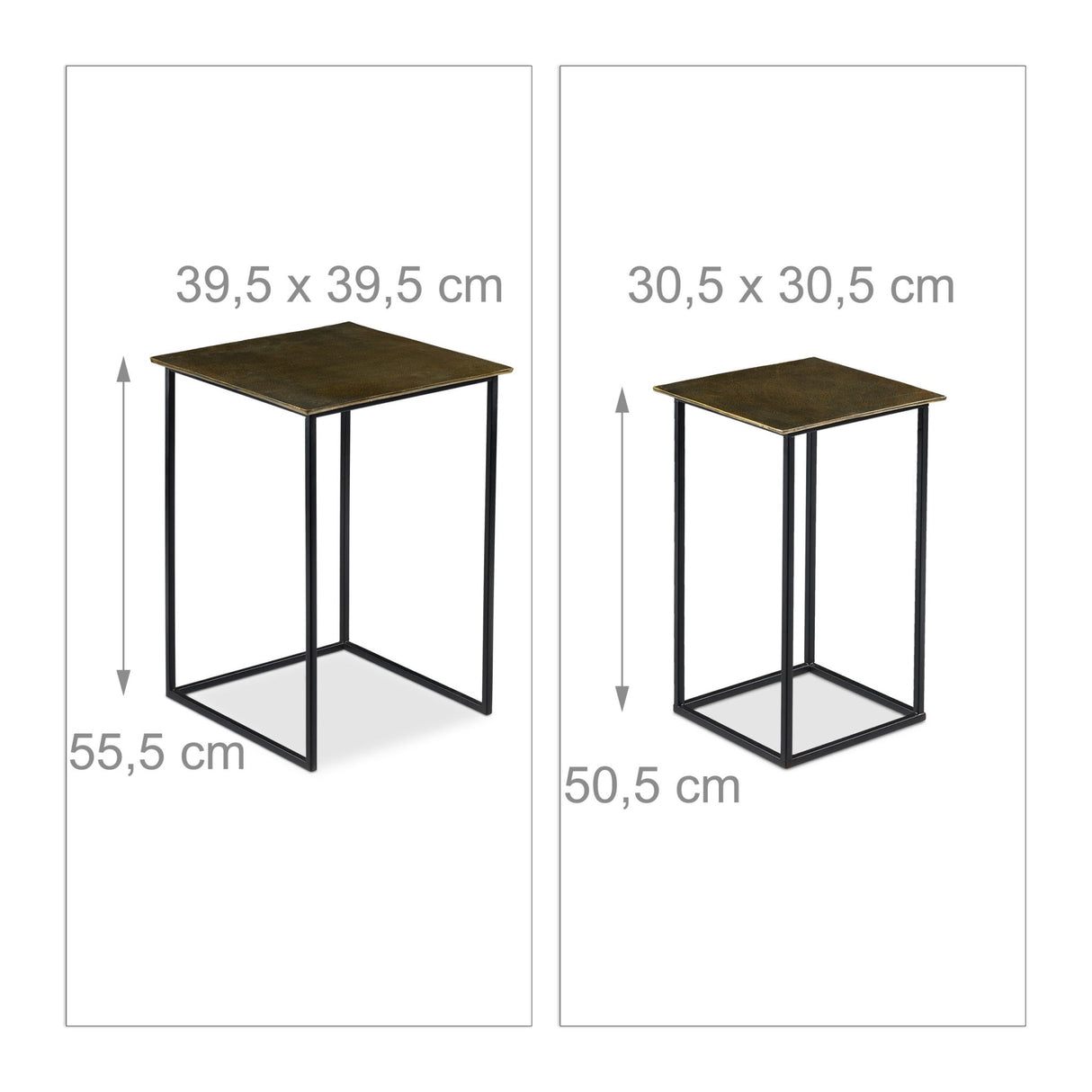 🪑 Relaxdays Satztisch 2er Set