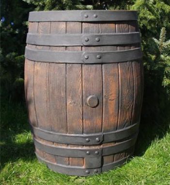 🛢️ Regentonne 240L Eichenfass-Optik