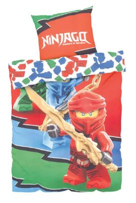 LEGO Ninjago / City Kinder-Bettwäsche – 135x200 cm + Kissenbezug