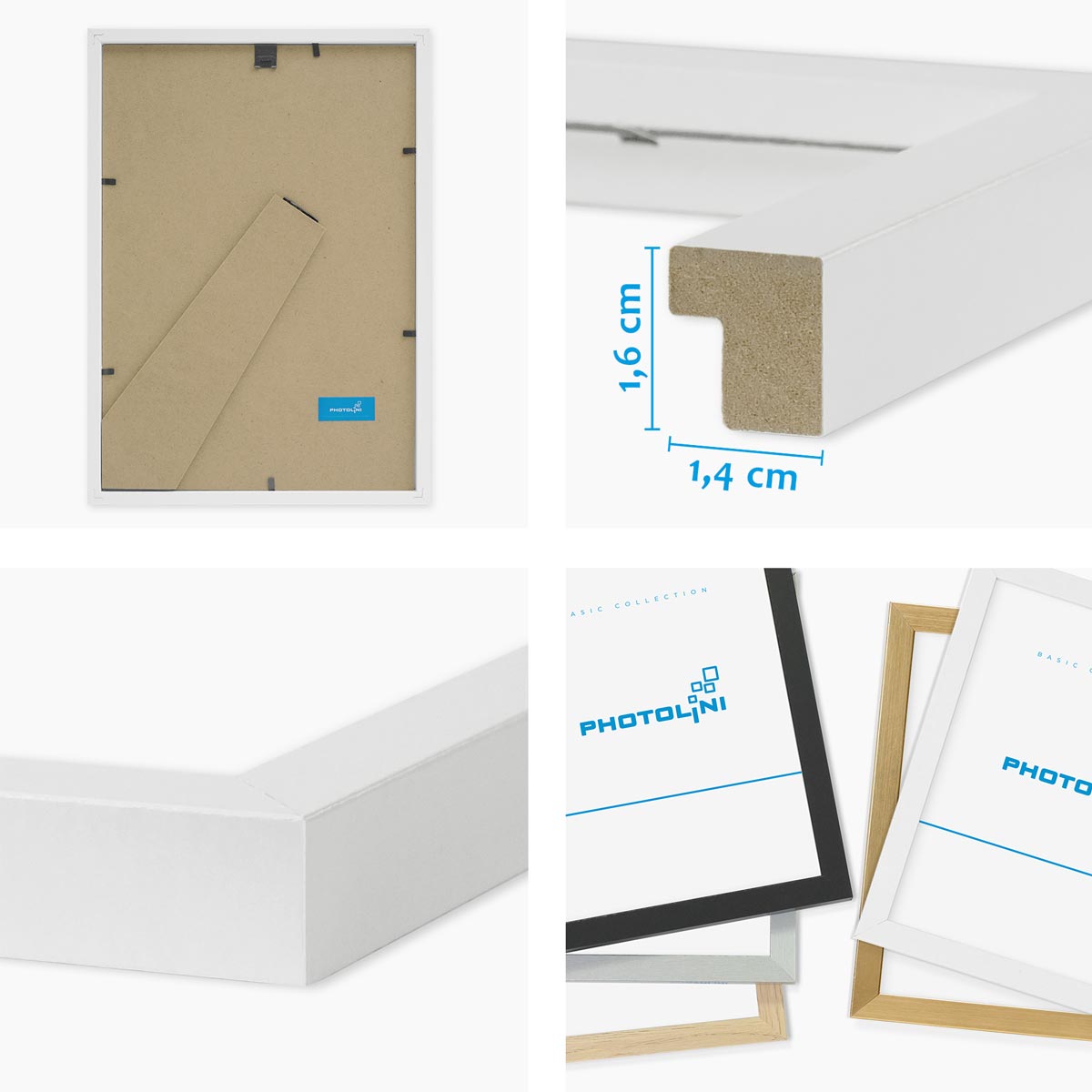 🖼️ Photolini Bilderrahmen 20x25 cm Weiß