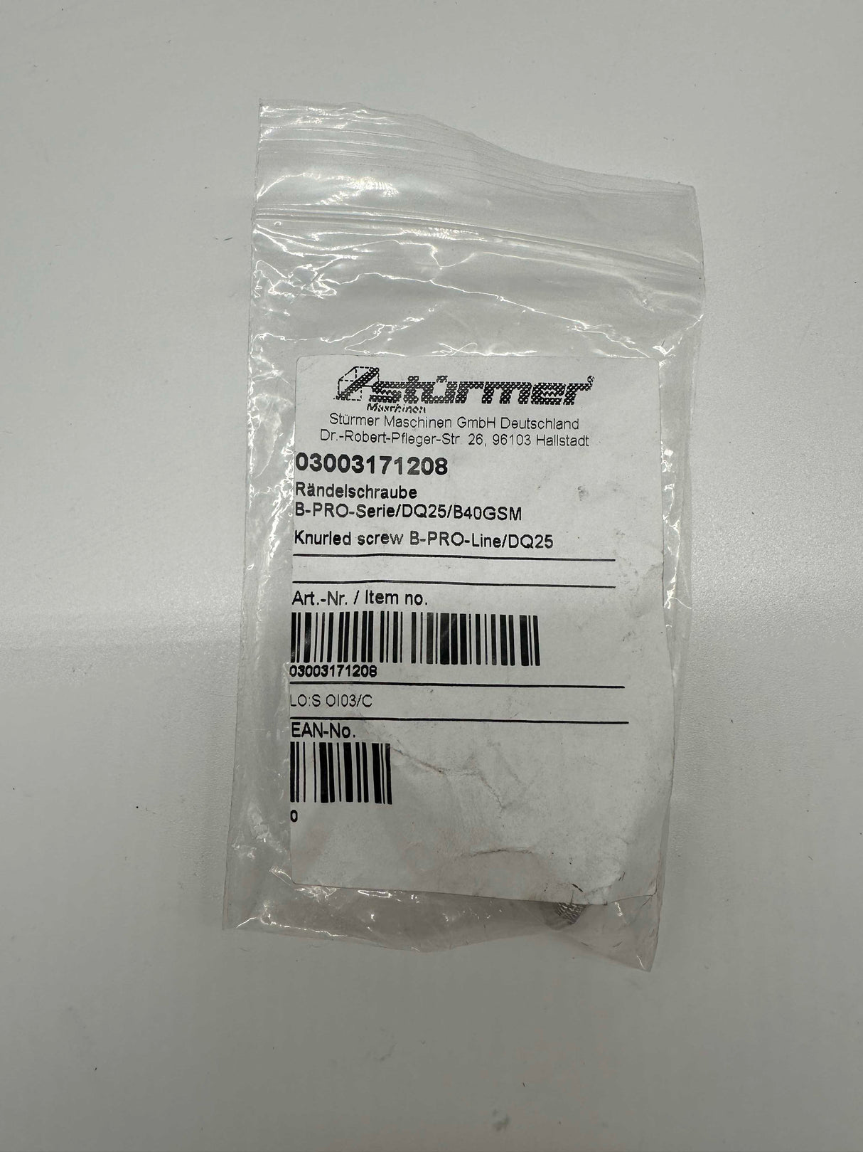 Optimum Rändelschraube B-PRO Serie DQ 25 B40GSM 03003171508