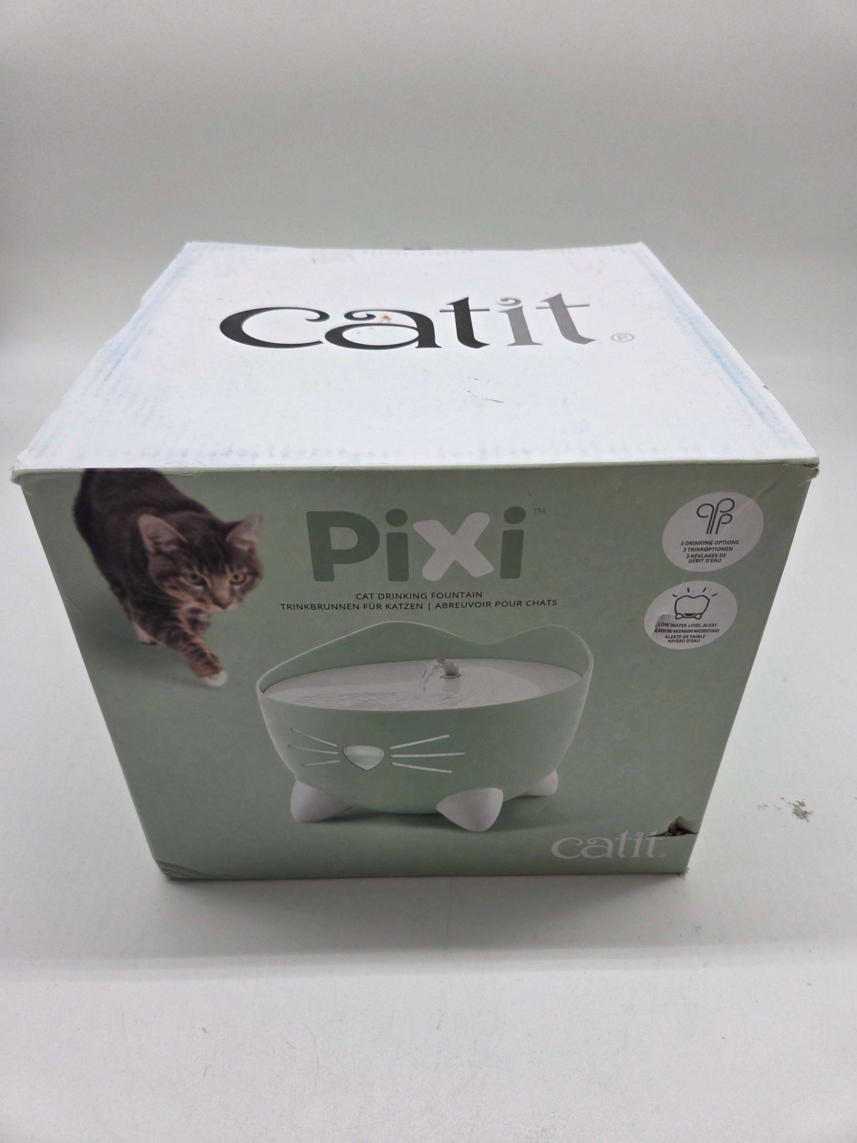 🐾 Catit PIXI Trinkbrunnen 2,5 L mintgrün – B-Ware!