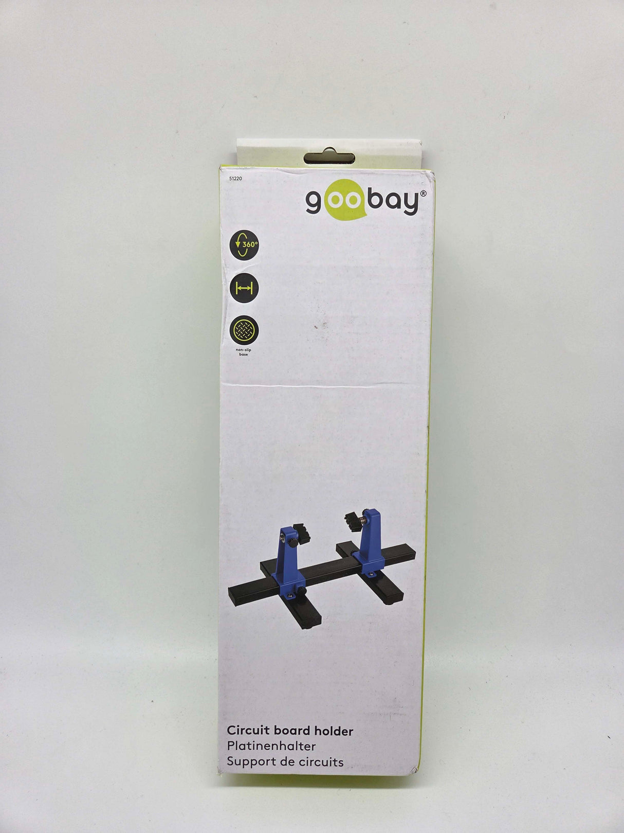 đ§° Goobay Platinenhalter â LötstĂ€nder bis 20âŻcm â B-Ware!