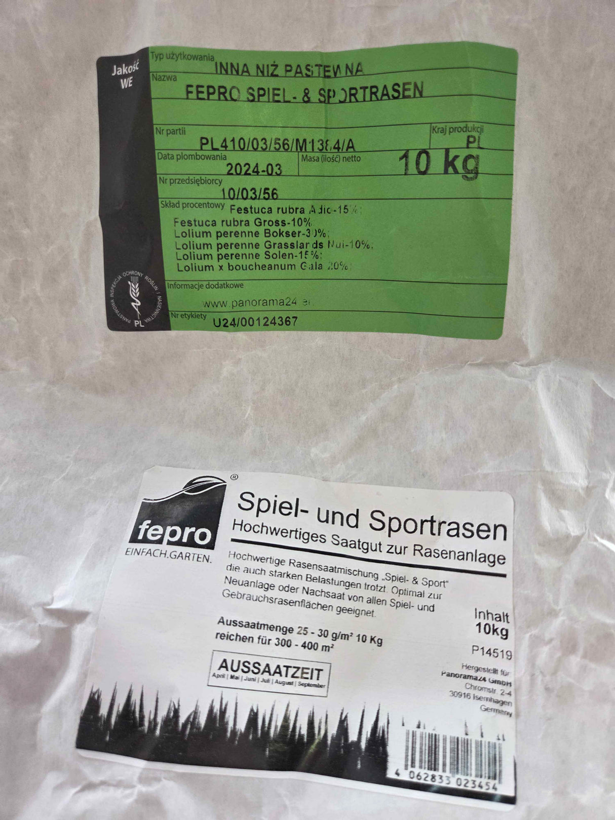 🌱 Fepro® Sportrasen 10kg Sack