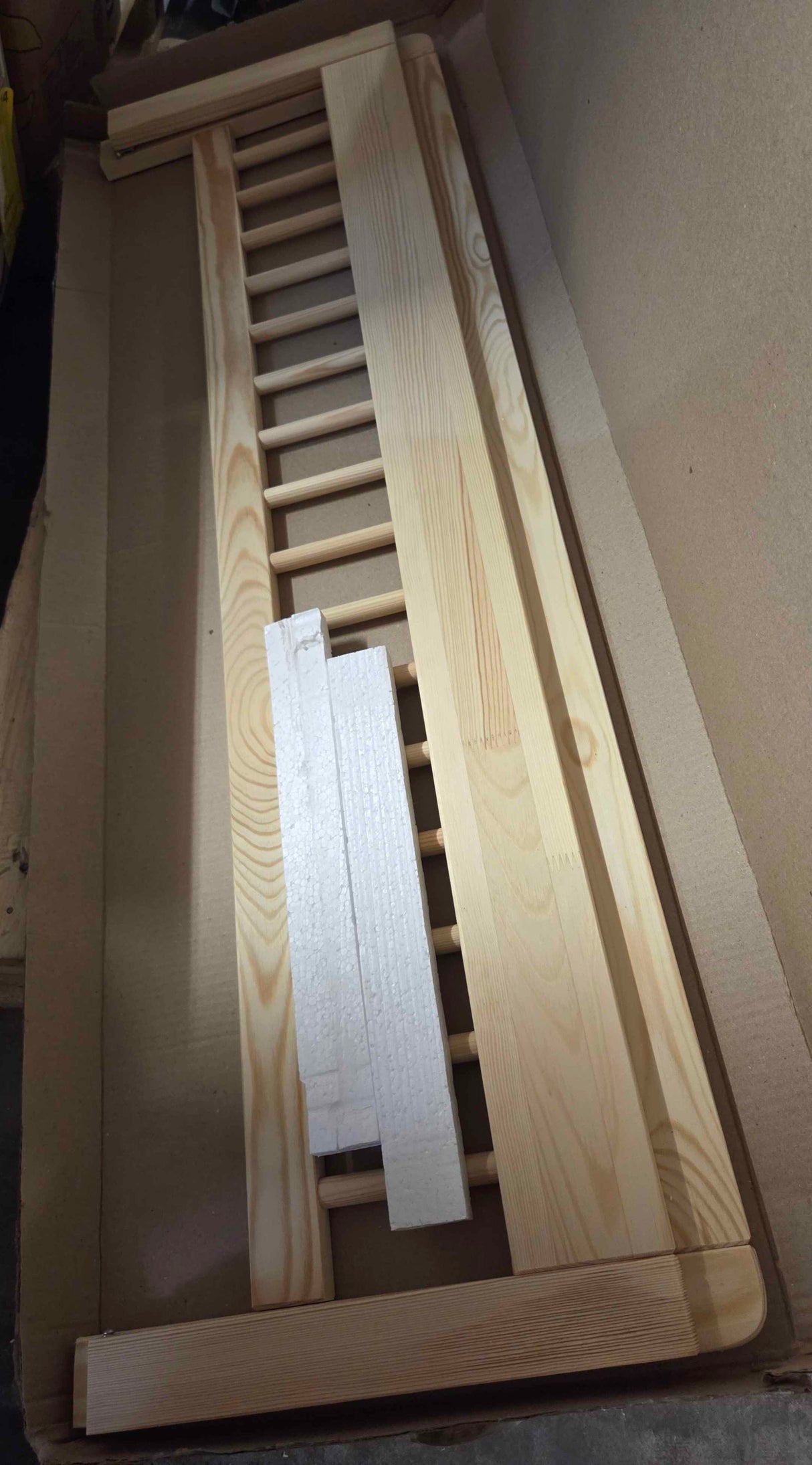 Bellabino Yuna Bettschutzgitter – 37 × 115 × 33 cm, natur, Kiefer massiv