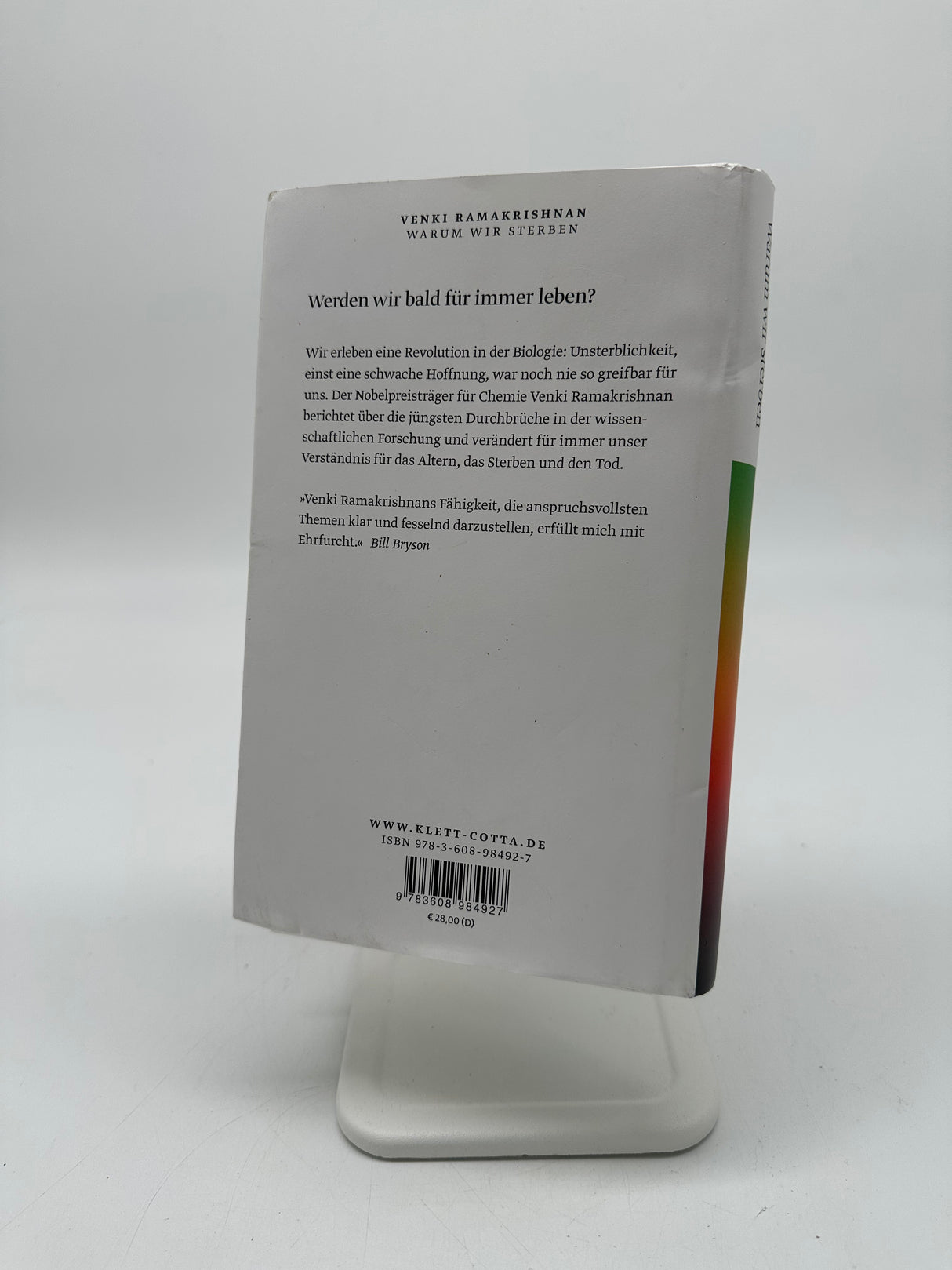 🎓 Warum wir sterben: Die neue Wissenschaft des Alterns und die Suche nach dem ewigen Leben (Venki Ramakrishnan)