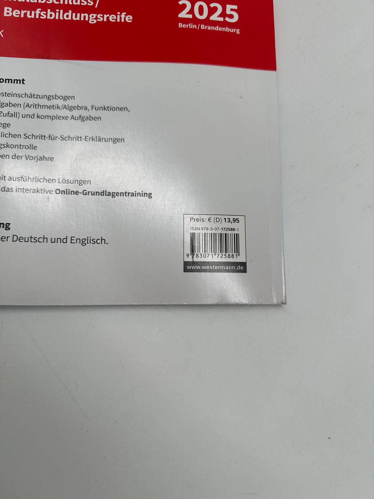 ✍️ FiNALE MSA Mathematik 2025 Berlin/Brandenburg – Arbeitsbuch mit Lösungen & Lernvideos (Westermann)