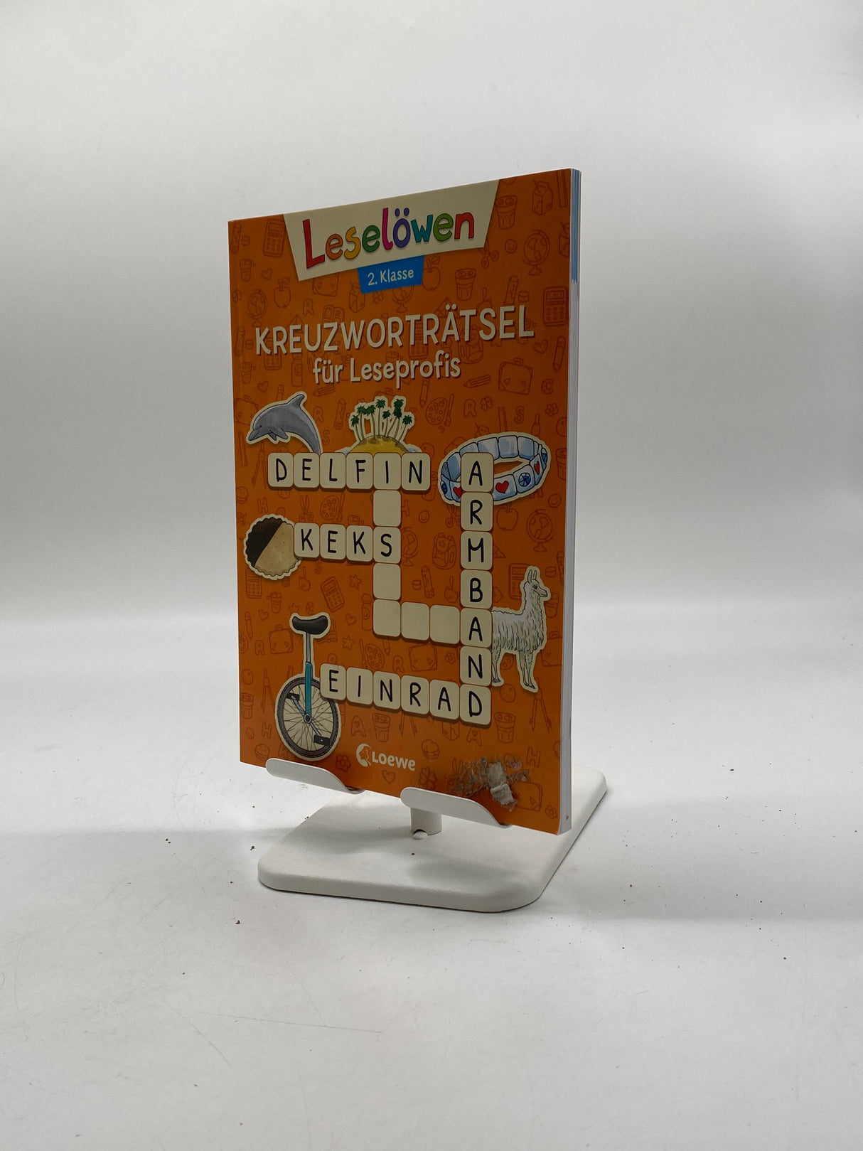 ✍️ Leselöwen Kreuzworträtsel für Leseprofis – 2. Klasse (Orange)