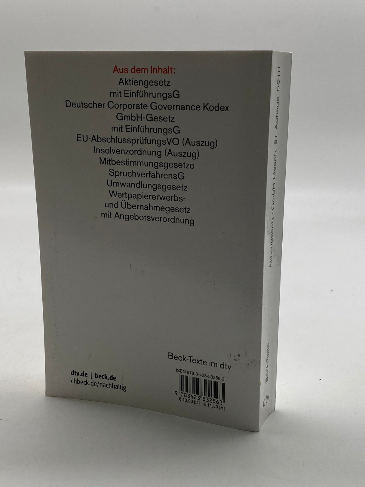 ⚖️ Aktiengesetz; GmbH-Gesetz; Genossenschaftsgesetz; Partnerschaftsgesellschaftsgesetz; Umwandlungsgesetz; ...