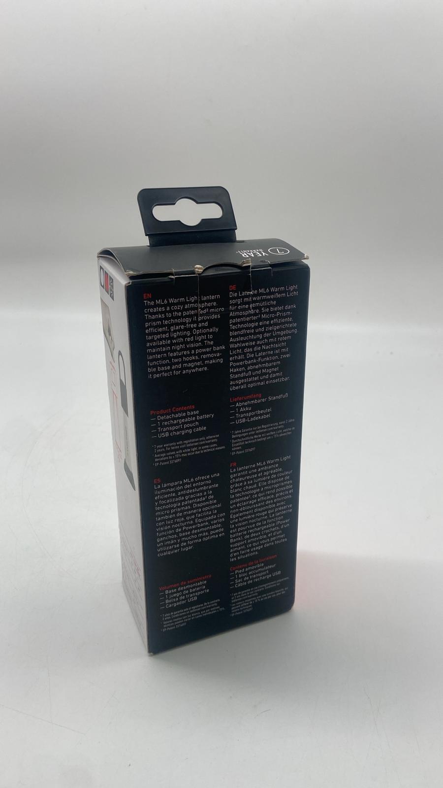 Ledlenser ML6 Warm Light – LED Laterne (Schwarz) - B-Ware