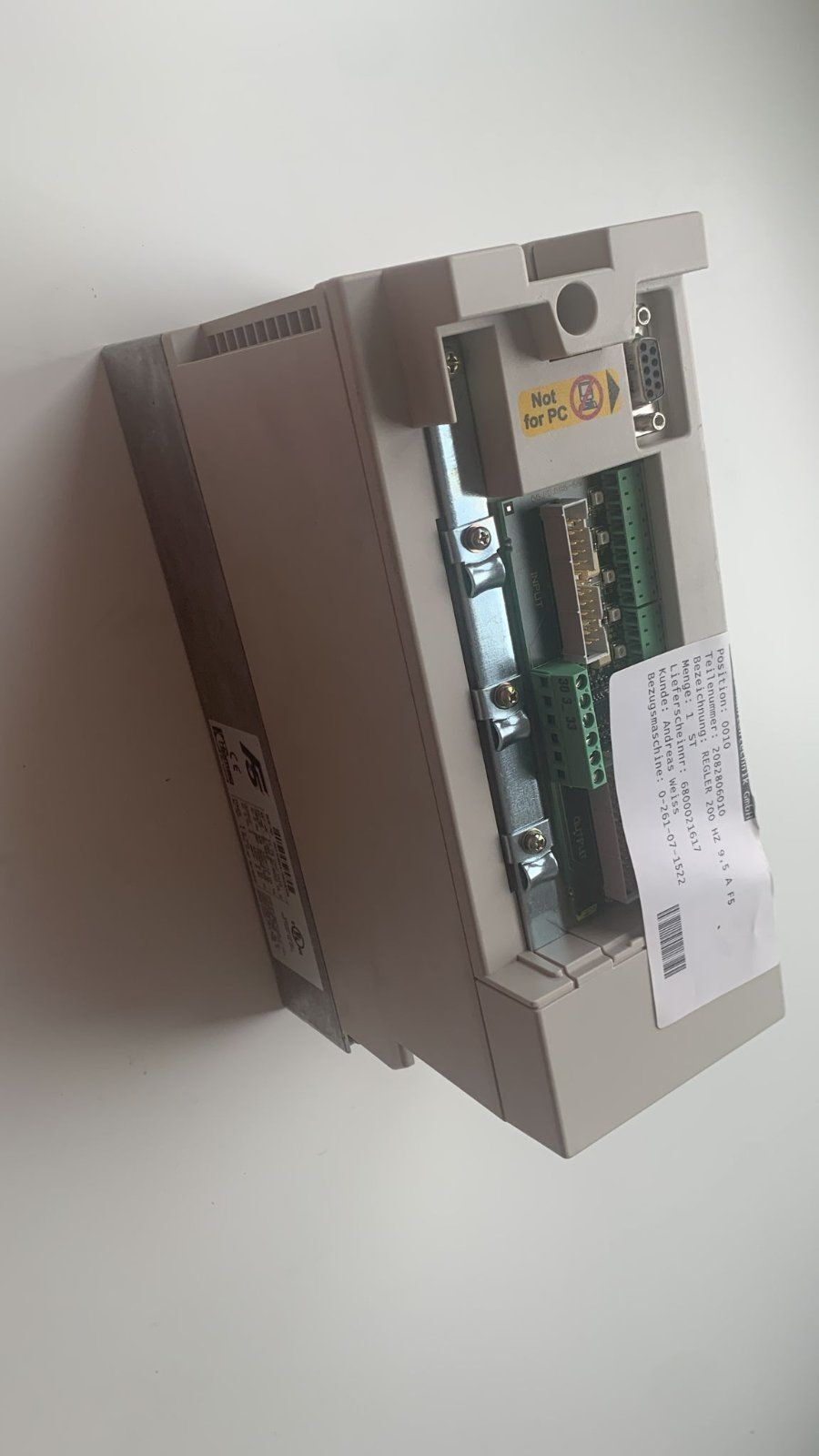 Brandt Regler 200Hz 9,5 A F5 / 12.f5.c1d-ya10
