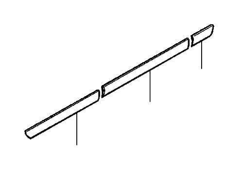 Original Volvo C70 Karosserieseitenleiste, rechts