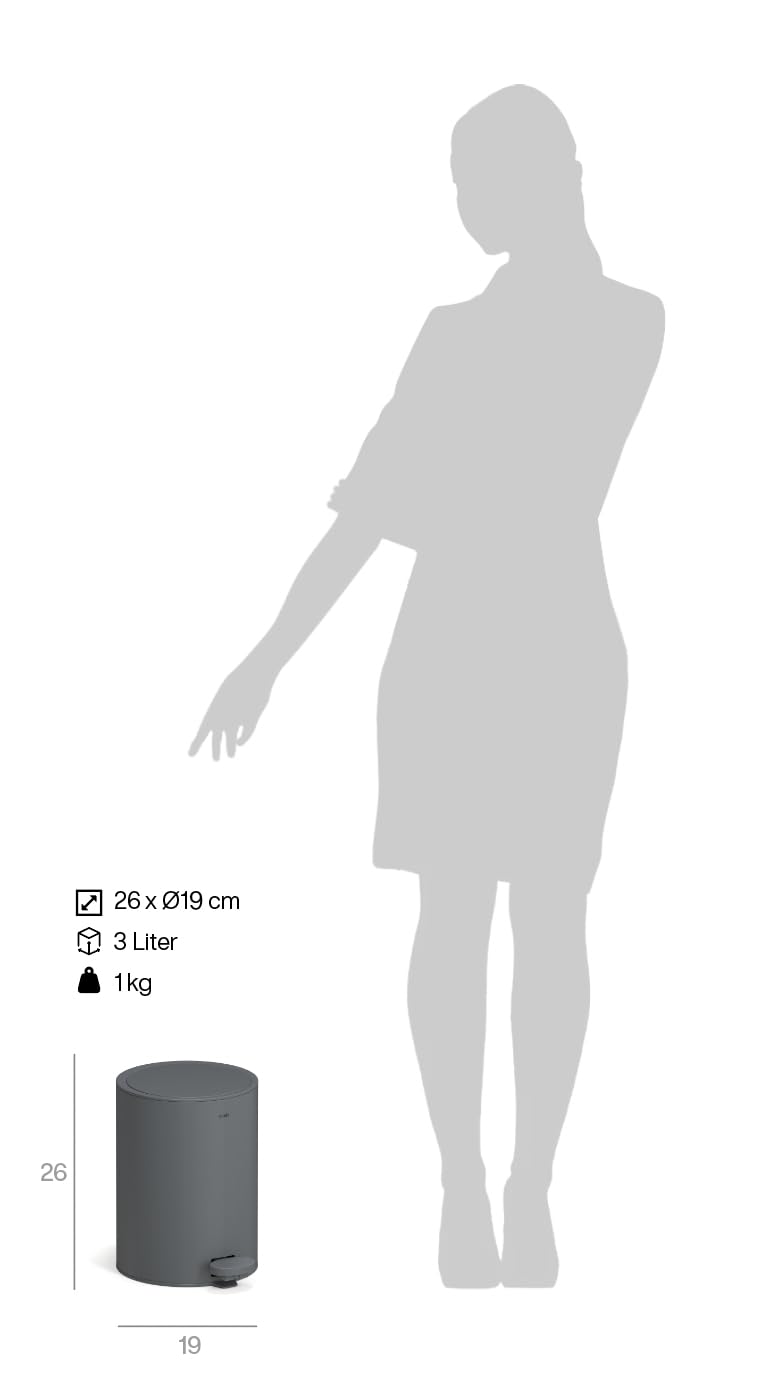🗑️ Stardis 3L Treteimer Pure Edelstahl matt