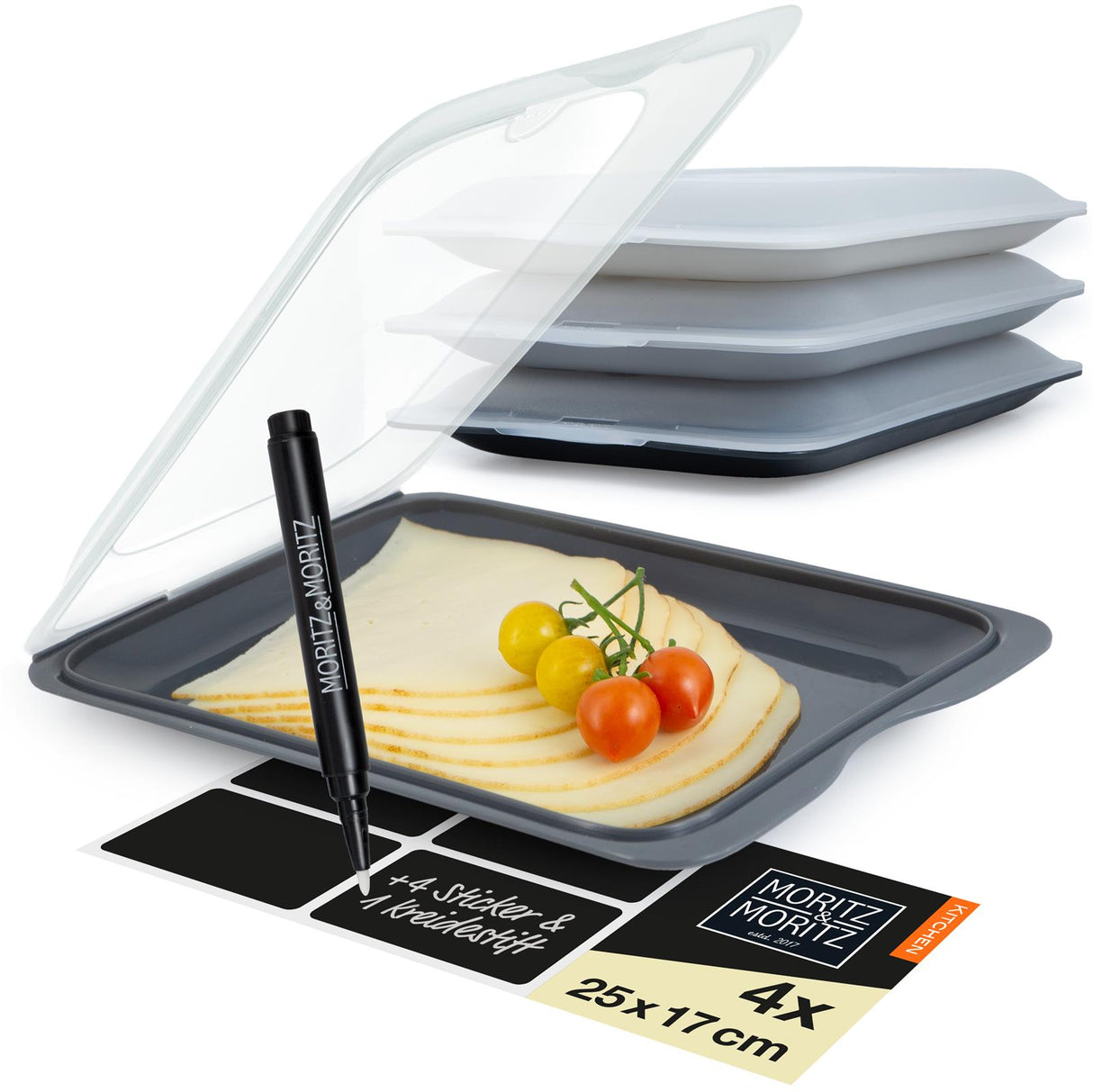 🌟 Moritz & Moritz Aufschnittdosen – 4er Set