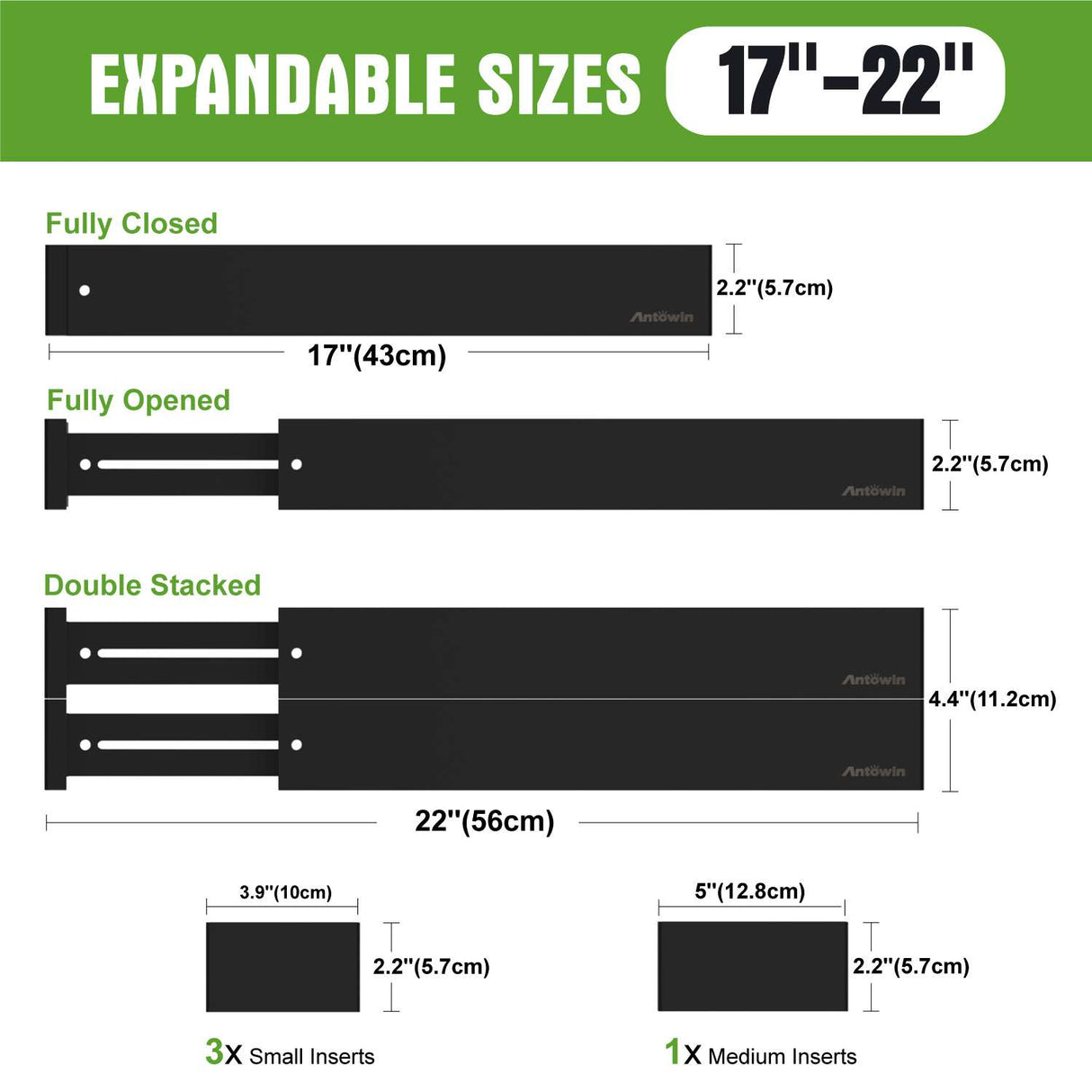 🧺 ANTOWIN Schubladentrenner Bambus – B-Ware!