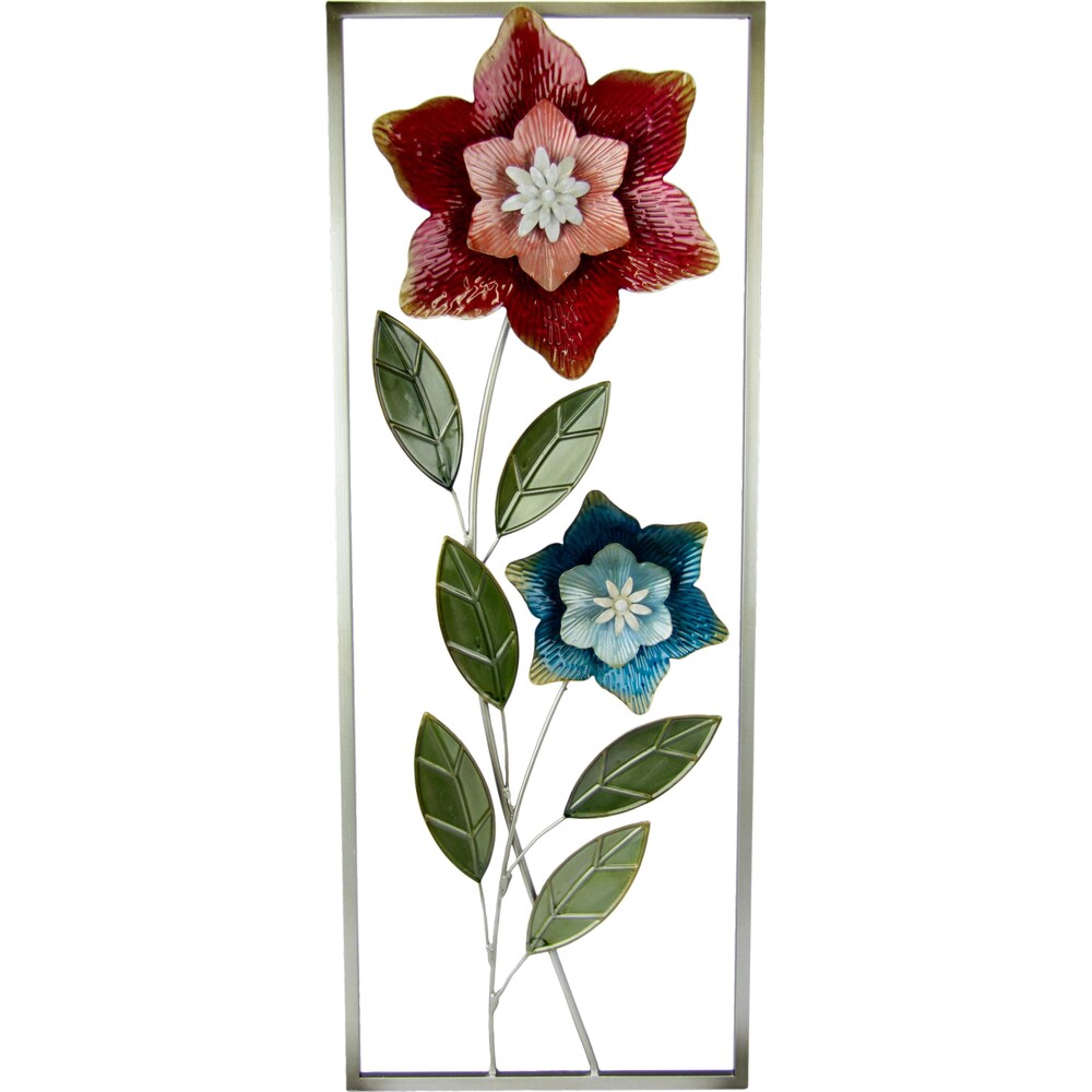 🌸 I.GE.A. Wanddeko "Blumen" im Landhaus-Stil – B-Ware