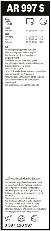 🚗 Bosch Aerotwin AR997S Scheibenwischer - B-Ware!