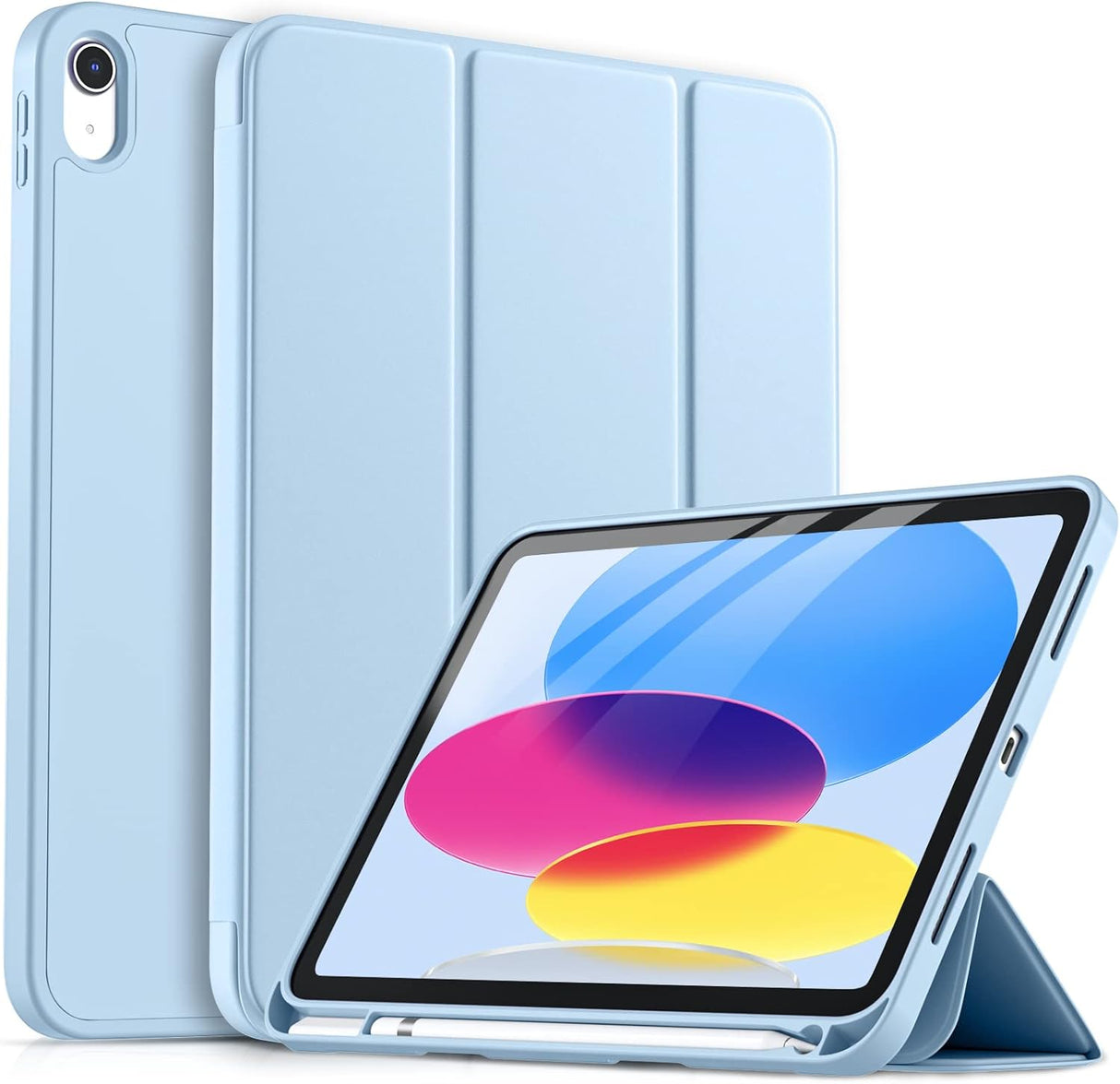 drivego iPad Hülle – für iPad 11. Gen (A16, 2025) & 10. Gen (2022), 11"/10,9", Himmelblau