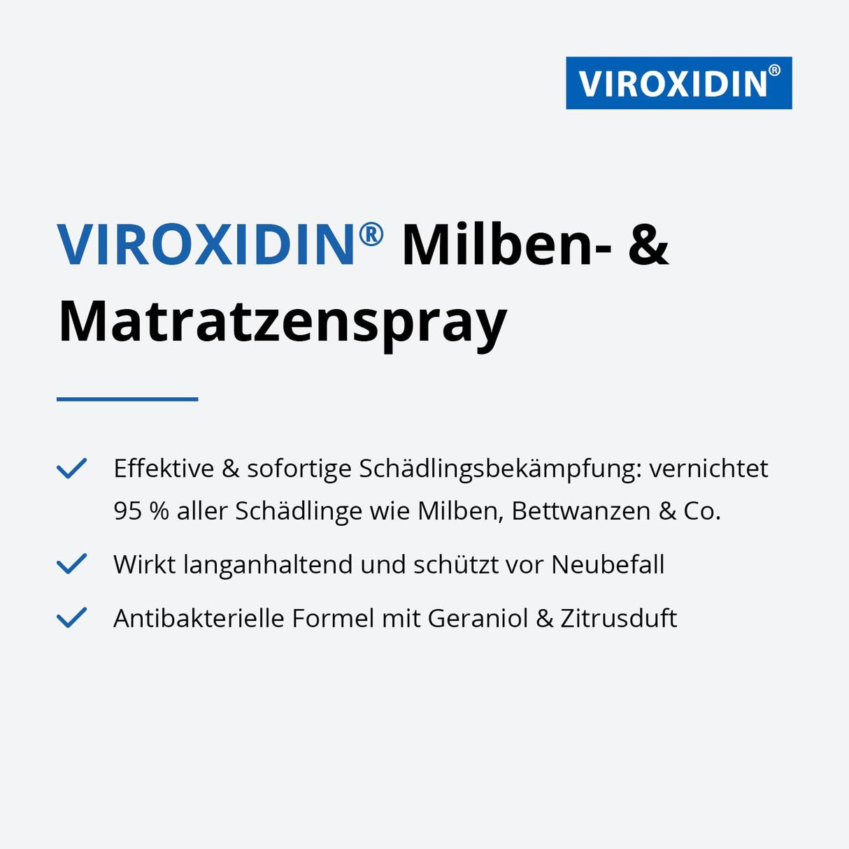 🛏️ Viroxidin Milbenspray 500ml