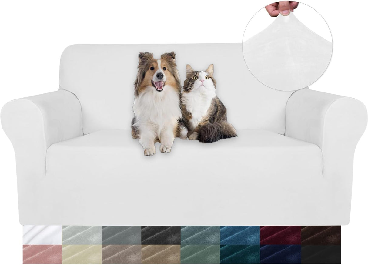 🛋️ YSTELLAA Samt Sofaüberzug 2 Sitzer