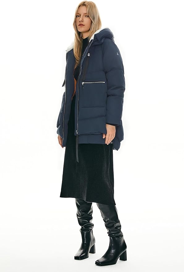 🧥 Orolay Winterjacke Damen Blau L