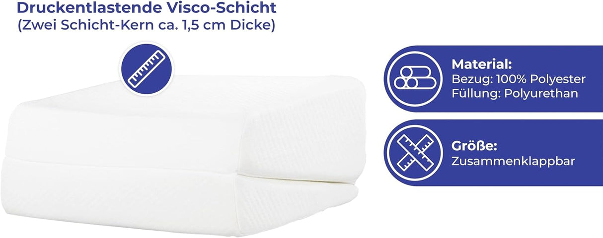 🌟 Maximex Visco-Keilkissen – Vielseitiges Stützkissen