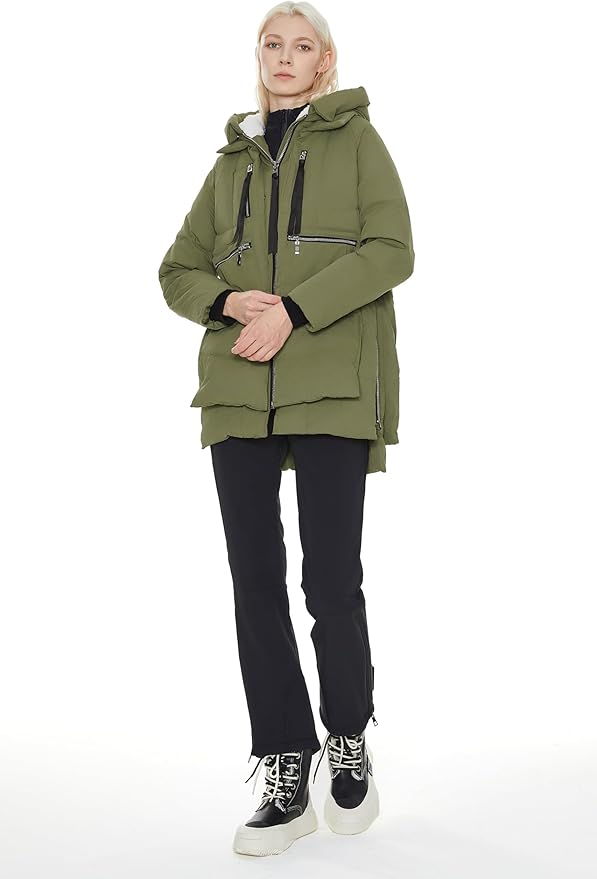 🧥 Orolay Winterjacke Damen Grün XXL