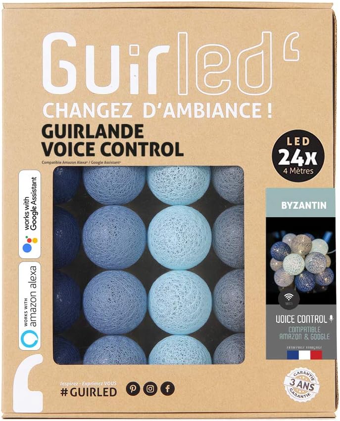 ✨ Guirled WLAN LED Cotton Ball Lichterkette