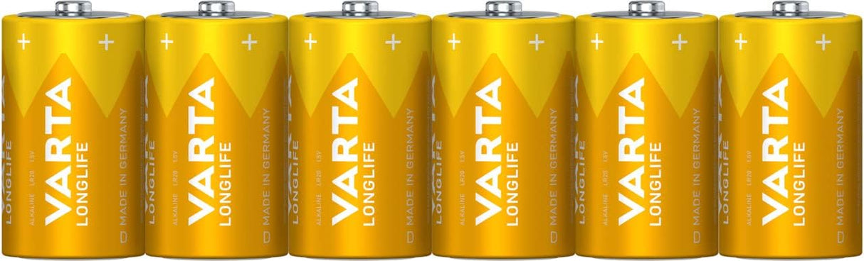 🔋 VARTA Longlife D Mono Batterien – 6 Stück