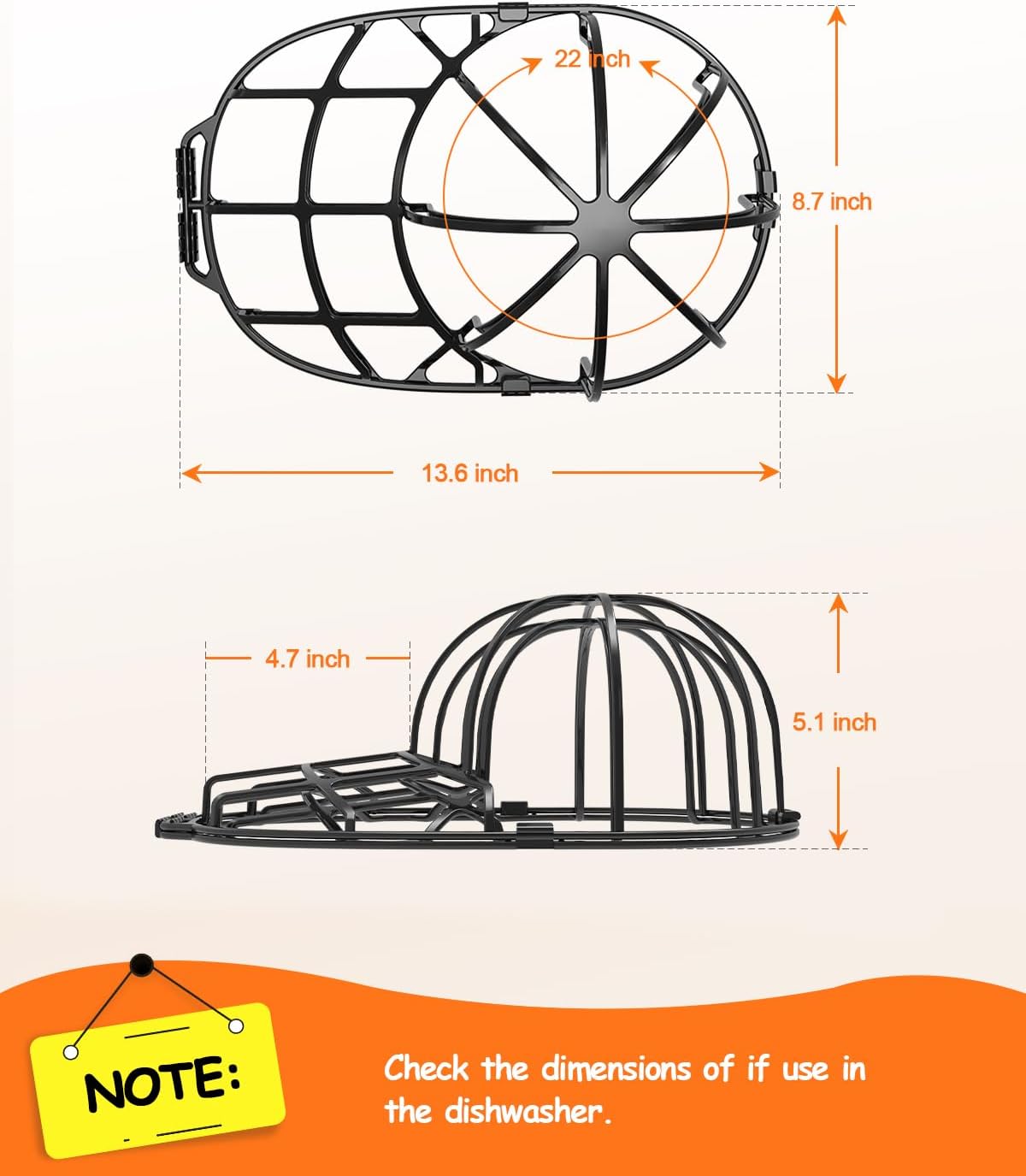 🧢 Cap Washer Set (2 Stück) – für Baseballmützen