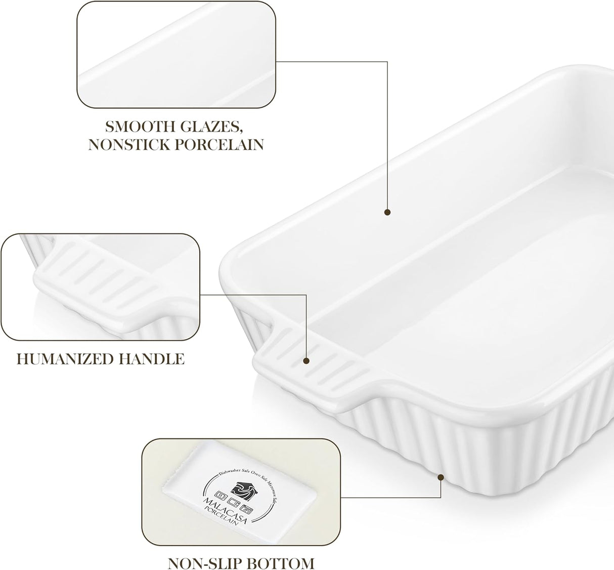 🍽️ MALACASA Bake.Bake Auflaufform 37,5 cm