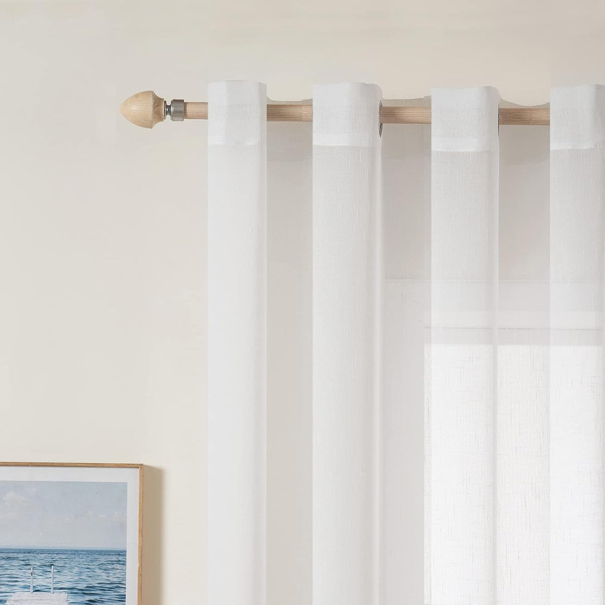 🪟 MIULEE Voile Vorhang 2er Set 140x160 cm – B-Ware!