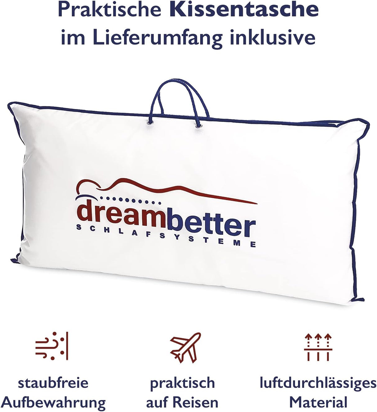 🛏️ FMP Nackenstützkissen 70x36x11 cm