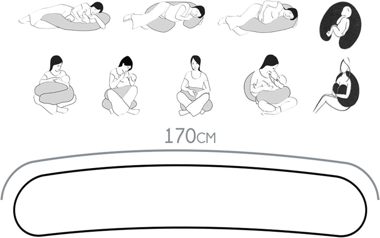 🌟 ekm trade 170cm XXL Typ I Stillkissen – B-Ware!