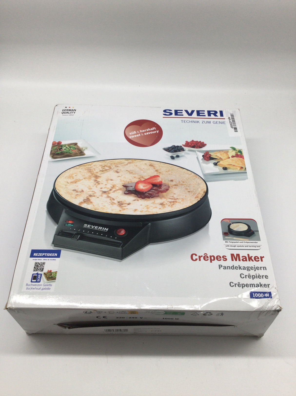 🥞 SEVERIN Crêpes Maker CM 2198 (B-Ware)