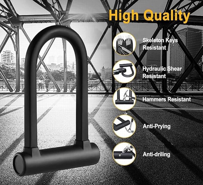 🔒 DINOKA Fahrrad U-Schloss + Kabel – B-Ware!