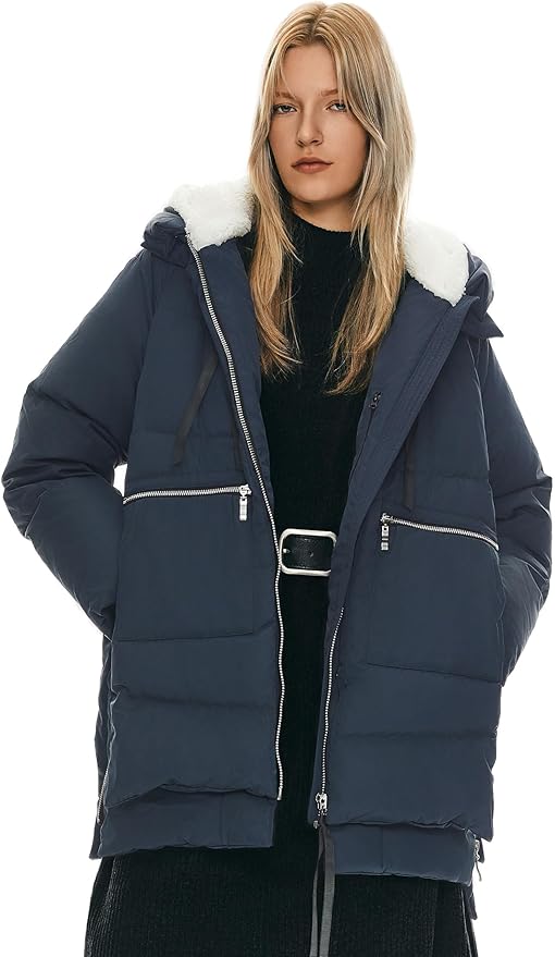 🧥 Orolay Winterjacke Damen Blau L