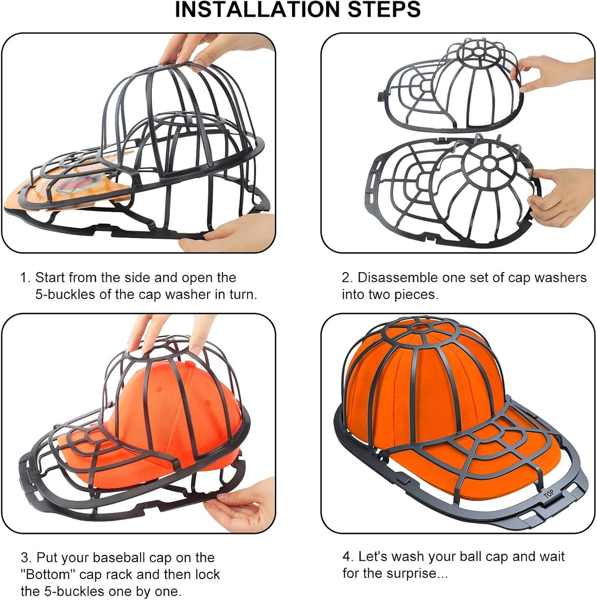 🧢 Haiou Cap Washer