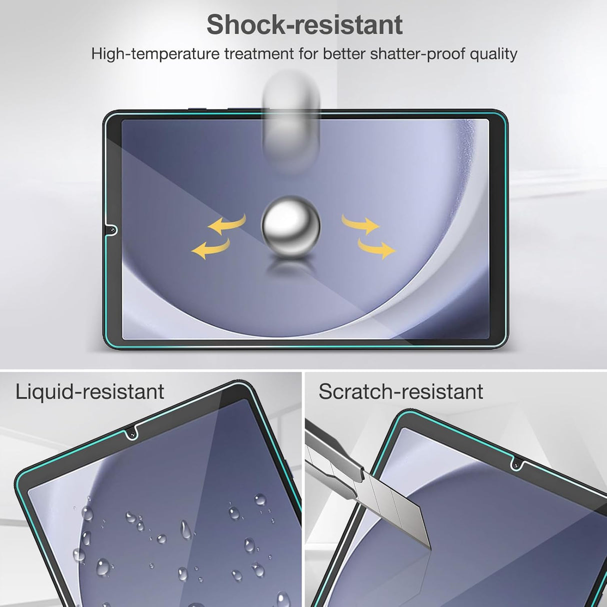 📱 ProCase 2x Schutzfolie – Gehärtetes Glas für Galaxy Tab A9 & A11 (2023/2025) (B-Ware)