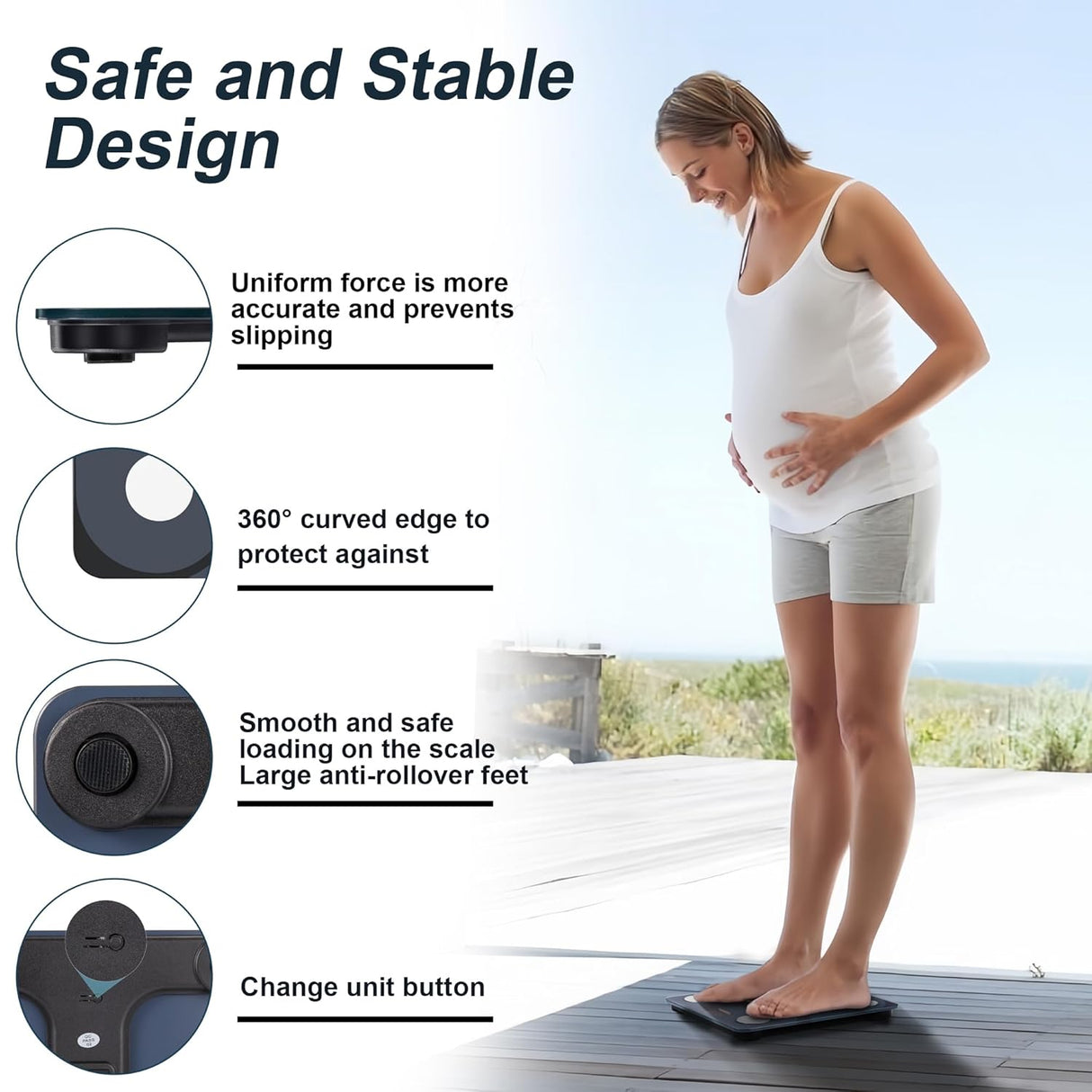 ⚖️ Z&J Bluetooth Personenwaage – B-Ware