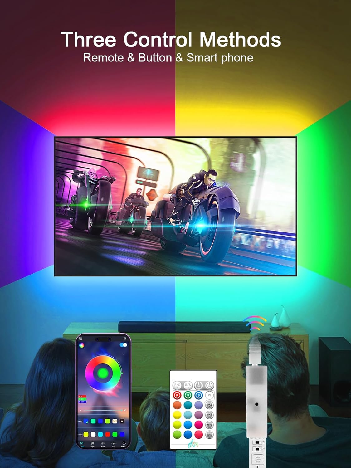 🌈 KANTUTOE LED TV Hintergrundbeleuchtung, 7m - B-Ware!