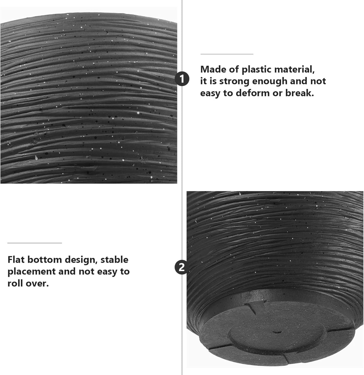 💧 Toddmomy Hydroponische Pflanzschale Schwarz
