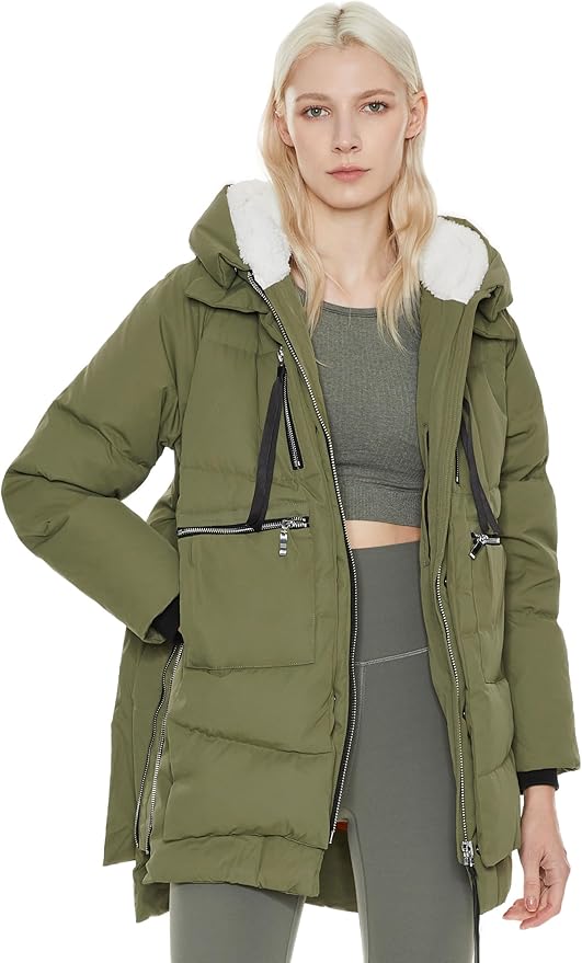 🧥 Orolay Winterjacke Damen Grün XXL