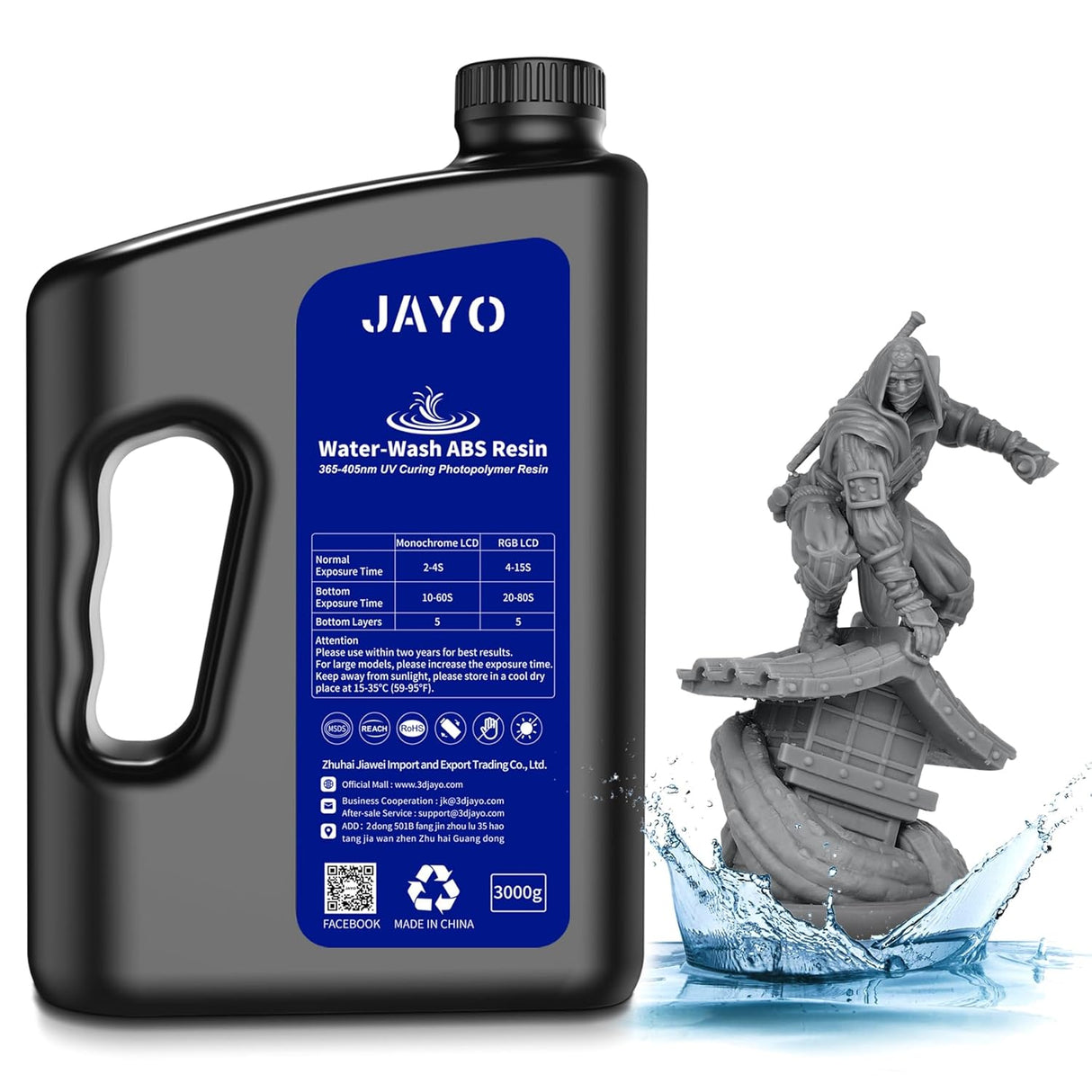 🧪 JAYO Resin 3kg ABS Water Washable