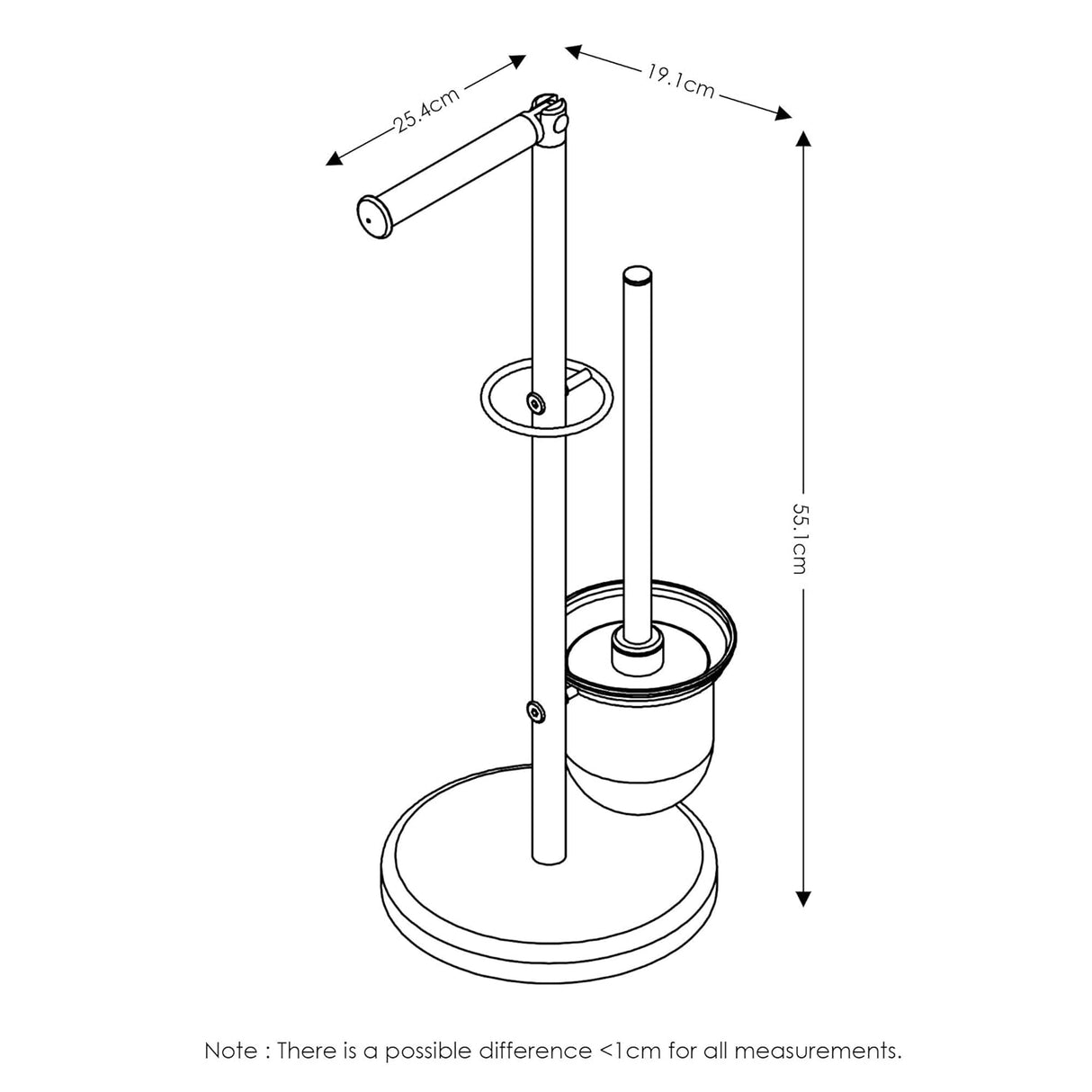 🚽 Bremermann WC-Papierhalter + Bürstenständer