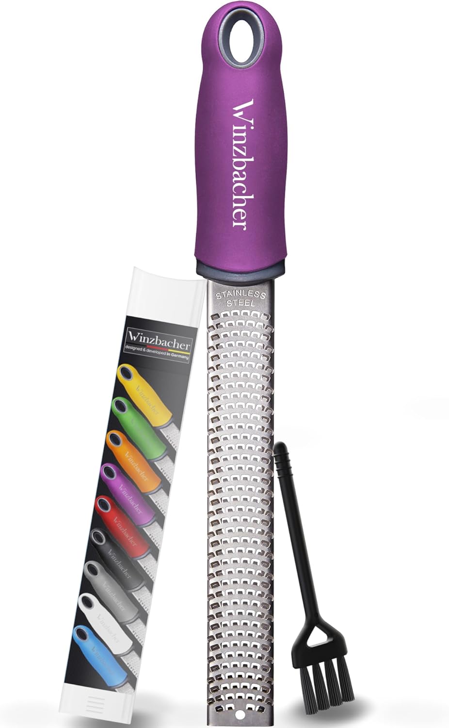 🌸 Winzbacher Premium Zester Reibe – Flower Purple (Lila) (B-Ware)