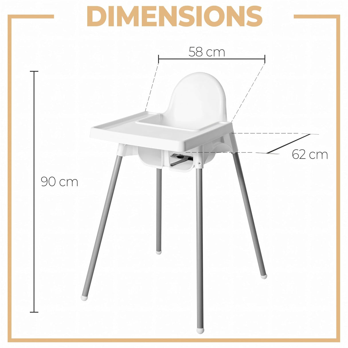 🪑 Retoo Kinderhochstuhl 2-in-1 – B-Ware!