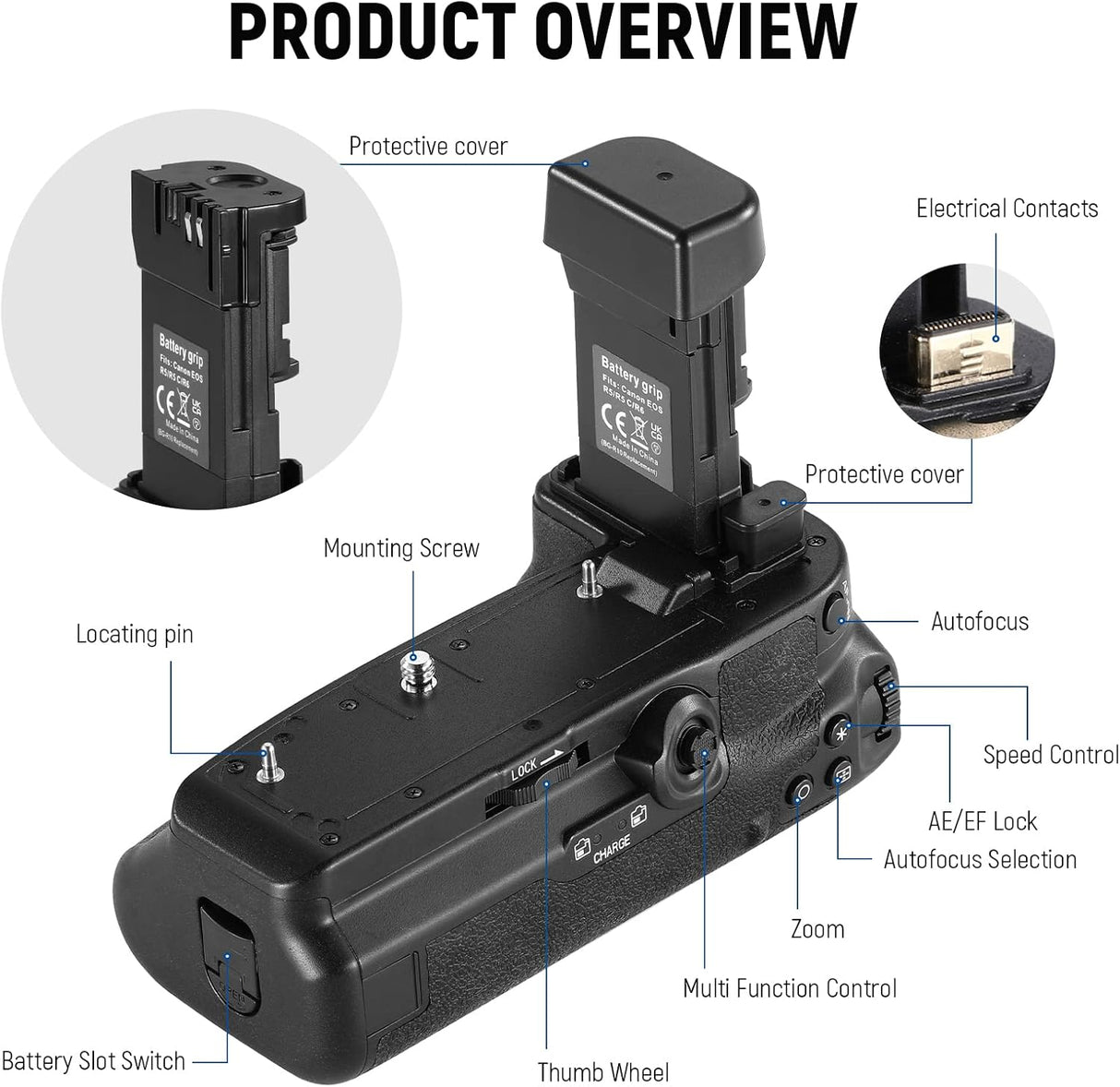 📸 NEEWER Battery Grip für Canon R5/R6 – B-Ware!