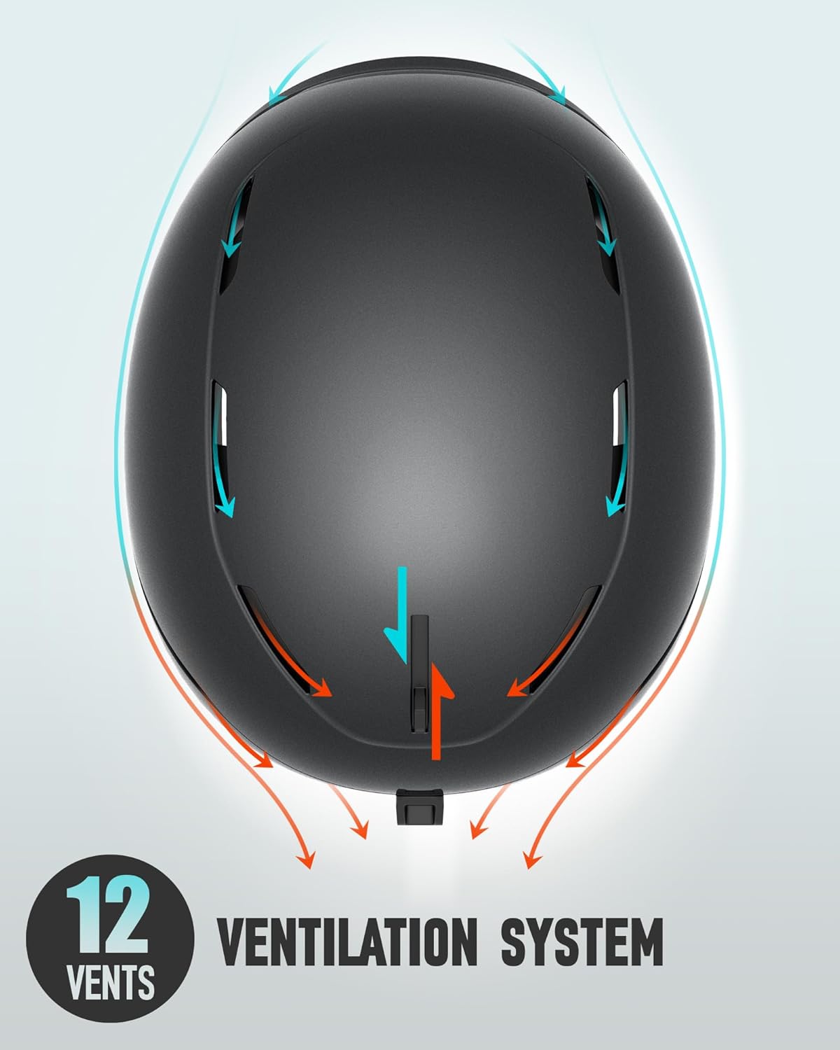 🎿 RIOROO Skihelm Set Gr. S schwarz